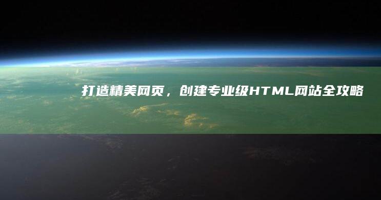 打造精美网页，创建专业级HTML网站全攻略